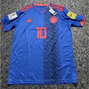 COLOMBIA NATIONAL TEAM 2018 AWAY FOOTBALL SHIRT ADIDAS JERSEY SIZE M NWT FALCAO